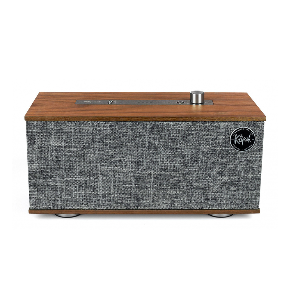 KLIPSCH TABLETOP WIRELESS STEREO SPEAKER WALNUT W/GOOGLE VOICE ASSISTANT | 1068045