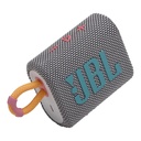 JBL Go 3 Portable Speaker with Bluetooth, Built in Battery, Waterproof and Dustproof Feature Gray
