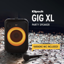 Bocina Klipsch Portátil Party Box Gig Xl, Bluetooth, Alámbrico/Inalámbrico, Negro