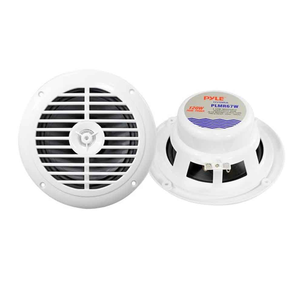 Altavoz coaxial Boss Marine MR60W de 2 vías y 200 vatios de 6.5 " - Blanco