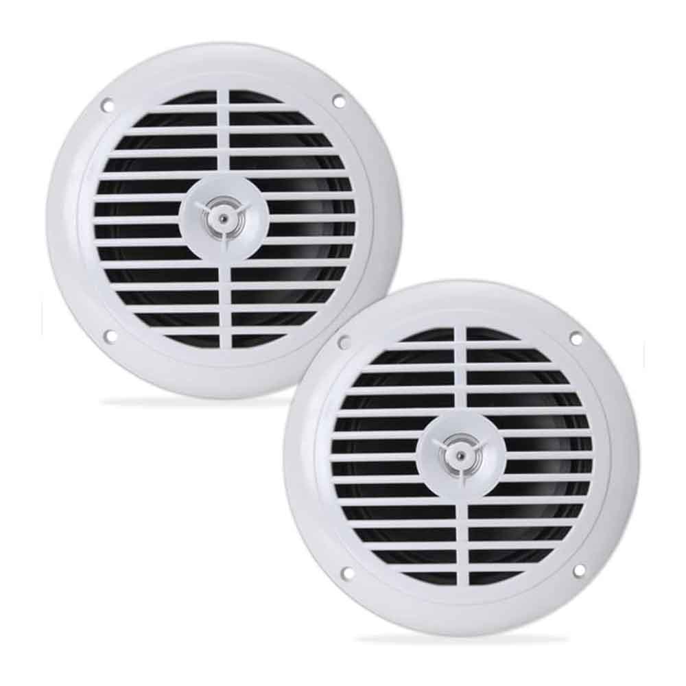 Altavoz coaxial Boss Marine MR60W de 2 vías y 200 vatios de 6.5 " - Blanco