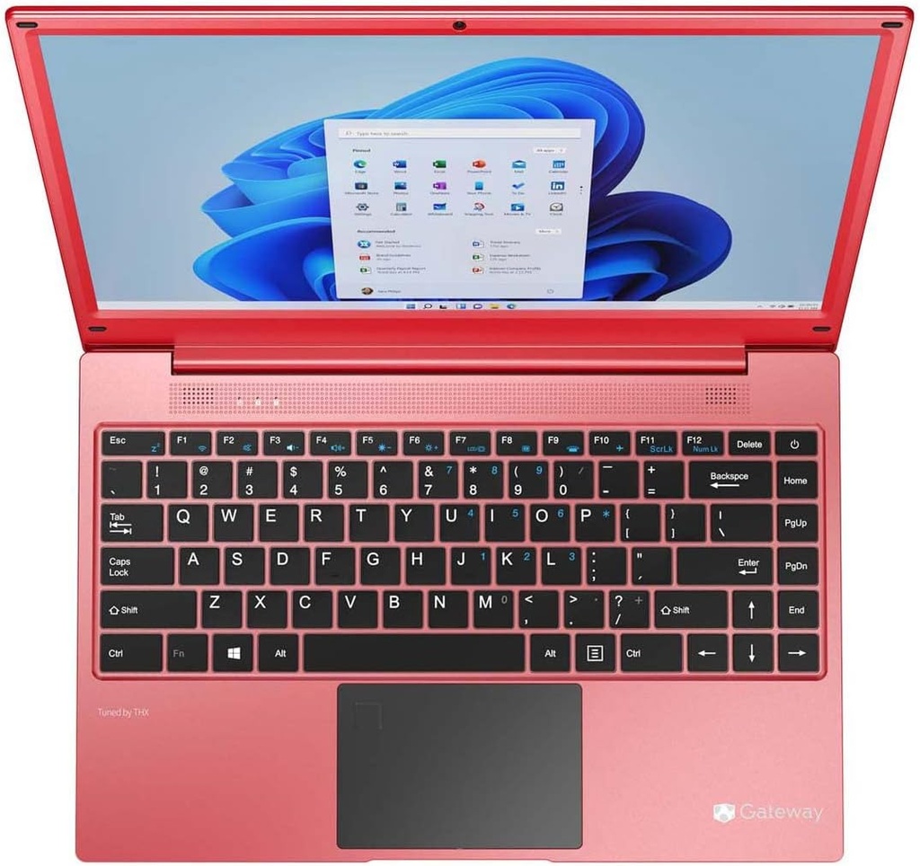 Factory Refurbished - GATEWAY 14.1" Ultra Slim Notebook, FHD, AMD Ryzen 5 3500U with Radeon Vega 8 Graphics, 256GB SSD, 8GB Memory, Tuned by THX Audio, Fingerprint Scanner, 1MP Camera, HDMI, Windows 11 Home **Grade A**