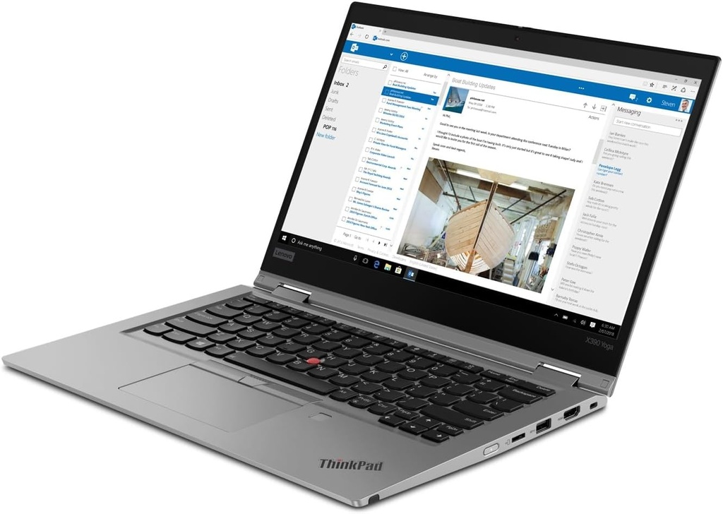 Lenovo ThinkPad X390 Yoga Laptop 13.3in FHD Touch Netbook, Core i5-8365, 8GB RAM, 256GB SSD, Fingerprint Reader, CAM Windows 11 Pro *Grade A*