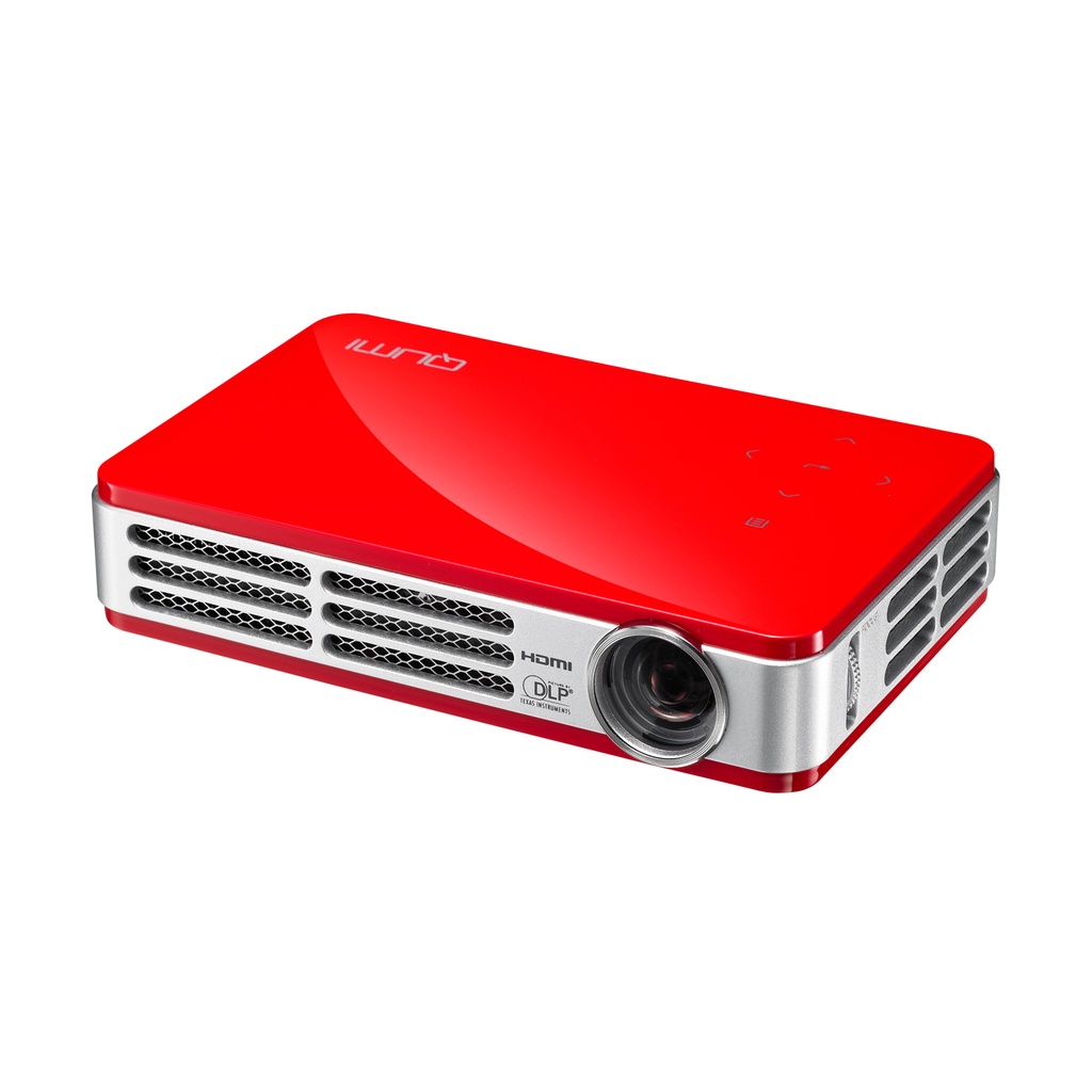 Proyector Portátil Vivitek Qumi Q5 DLP, 720p, 500 Lúmenes, Inalámbrico, con Bocinas, Rojo