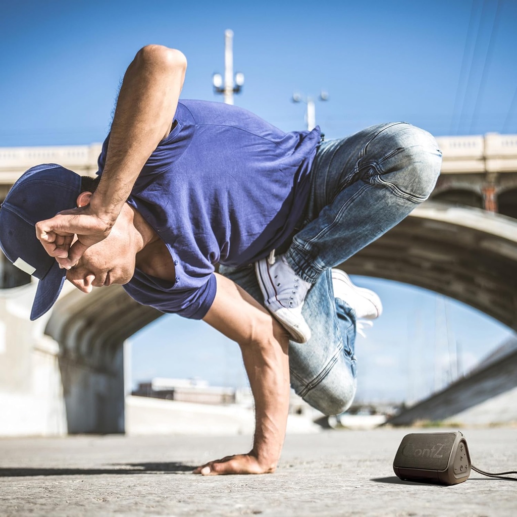 OontZ Angle Solo Bluetooth Speaker, Loud Small Bluetooth Speaker, Stocking Stuffer Electronic Wireless Mini Speaker (Black)