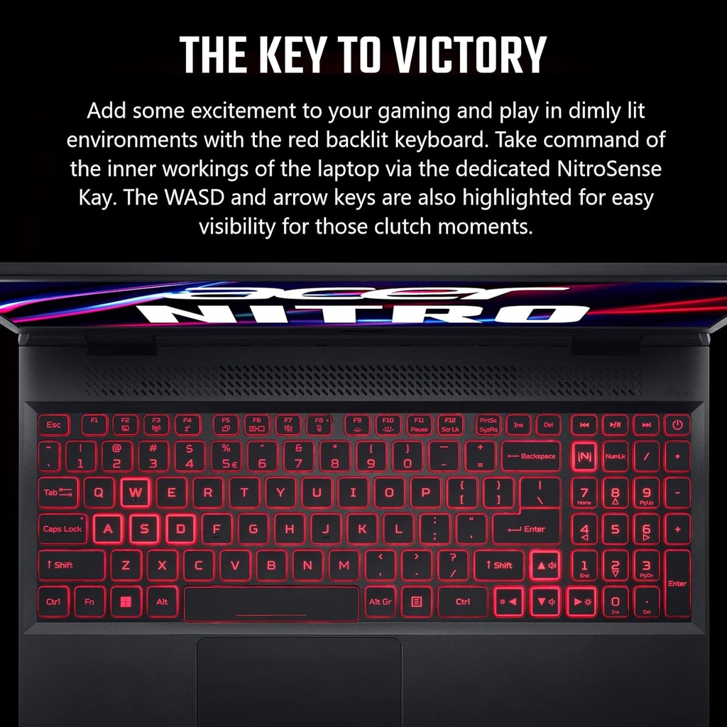 Portátil para juegos - Acer Nitro 5 AN515-58 AN515-58-57Y8 15,6" - Full HD - 1920 x 1080 - Intel Core i5 12a Gen i5-12500H Dodeca-core (12 Core) 2,50 GHz - 16 GB Total RAM - 512 GB SSD - Negro obsidiana Open Box