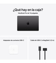 Apple MacBook Pro, 14, M4, CPU de 10 núcleos, GPU de 10 núcleos, RAM 16 GB, SSD 512 GB