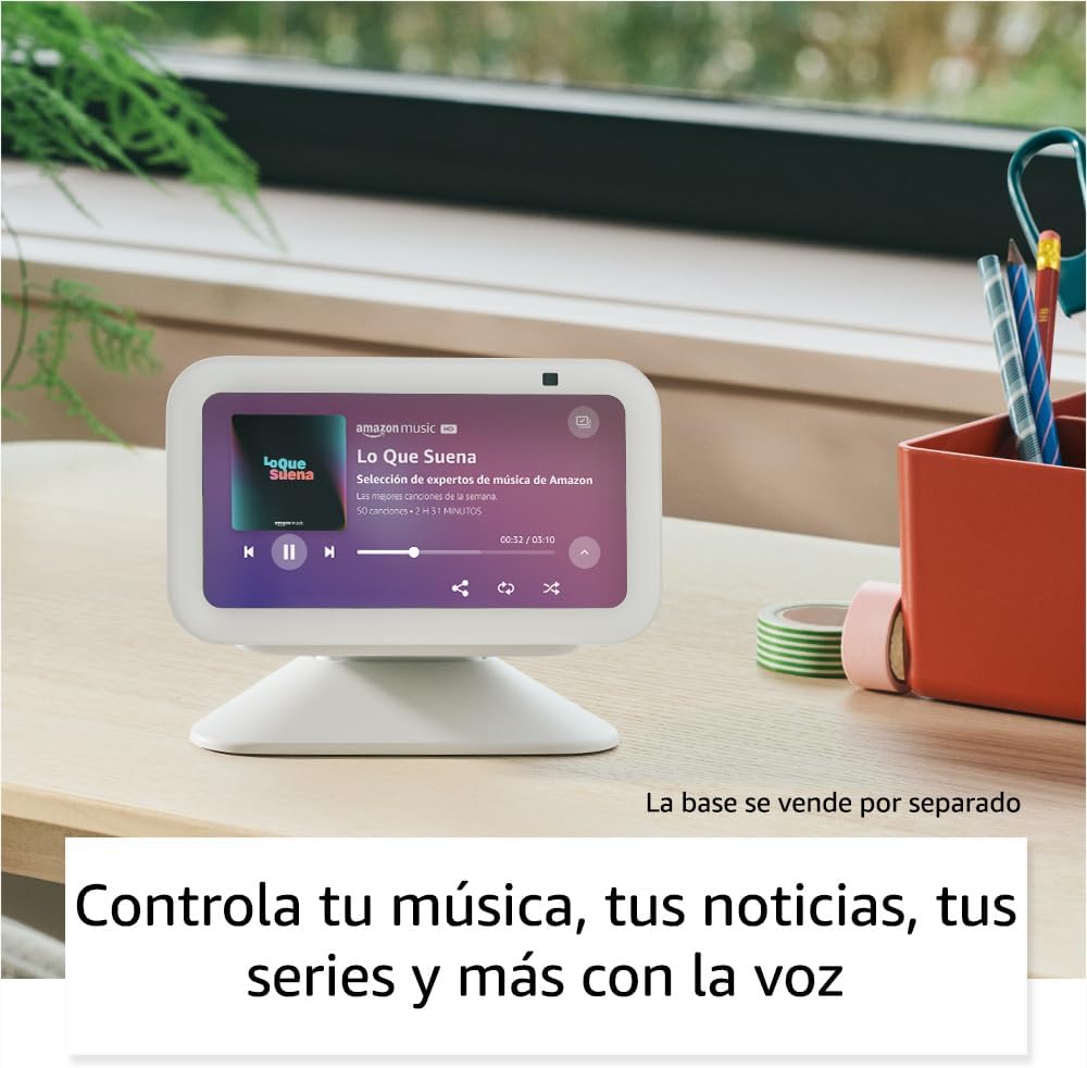 Amazon Echo Show 5 (3.ª generación, modelo de 2023) | Pantalla inteligente con graves más profundos y sonido más claro | Blanco | UPC: 840080571539