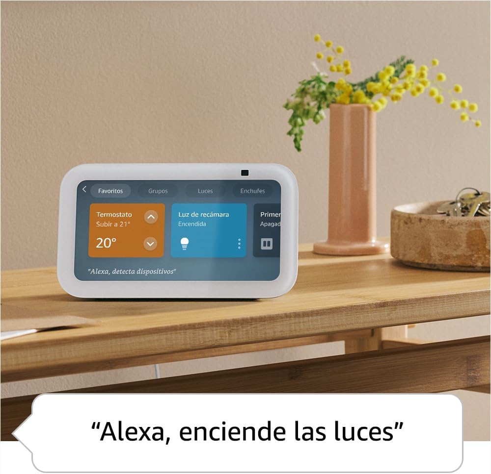 Amazon Echo Show 5 (3.ª generación, modelo de 2023) | Pantalla inteligente con graves más profundos y sonido más claro | Blanco | UPC: 840080571539