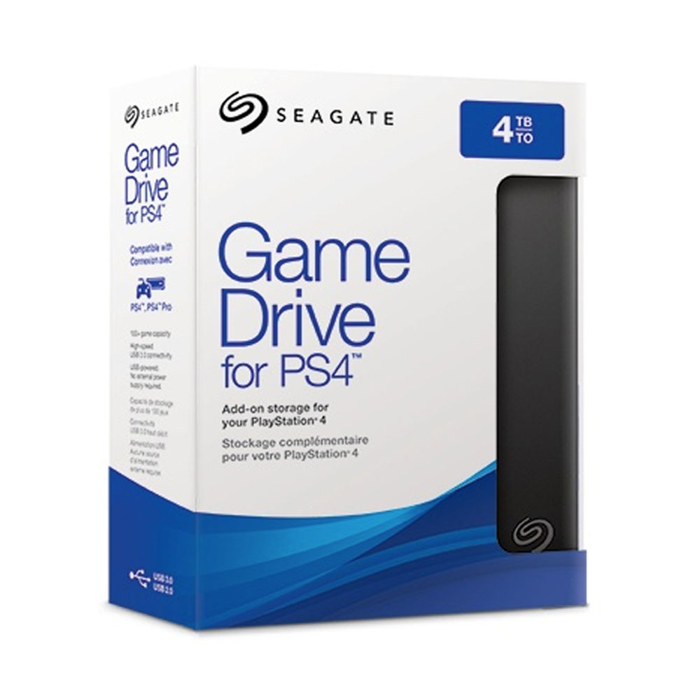 Disco Duro Externo Game Drive 2.5", 4TB, USB, Negro - para PlayStation 4