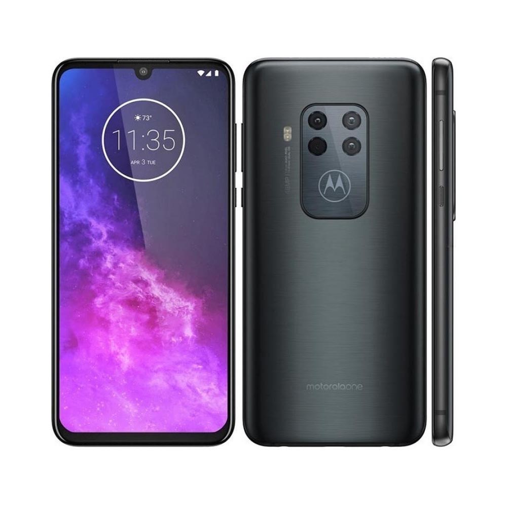 Celular Motorola One Zoom 6.4" FHD,4GB,128GB, Android 9, 48MP+8MP +16MP+5MP, Gris