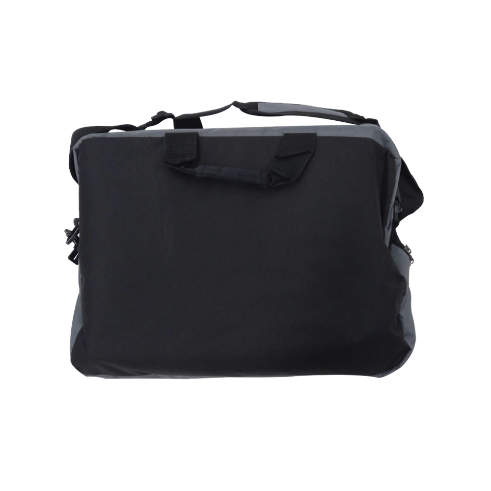 Maletín para laptop, hasta 18", Negro con gris - Reacondicionada