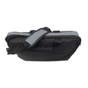 Maletín para laptop, hasta 18", Negro con gris - Reacondicionada