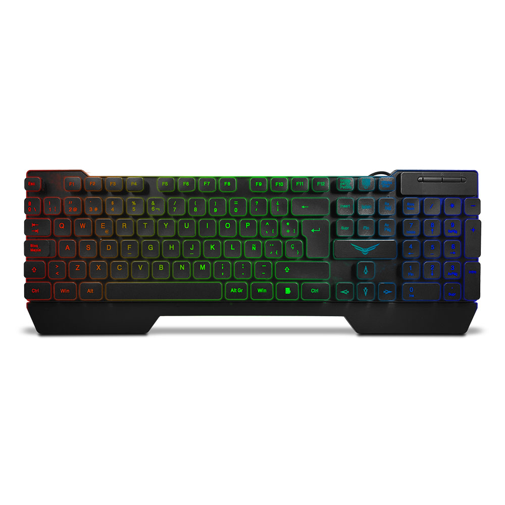 Kit de Teclado y Mouse Naceb NA-0951, Alámbrico, USB, Negro