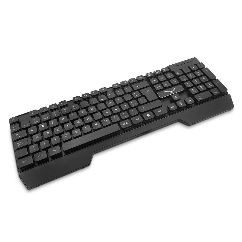 Kit de Teclado y Mouse Naceb NA-0951, Alámbrico, USB, Negro
