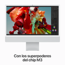Apple iMac 24″ M3 – All-in-One 4.5K Retina, 8-Core CPU, 10-Core GPU, 8GB RAM, 256GB SSD, Silver, Teclado y Mouse Español Chile