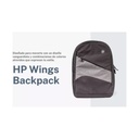 HP Wings Backpack for 15.6'' Inch (39.6 cm) Laptop/Chromebook/Mac (Black) 1D0M4PA - Poly Bag