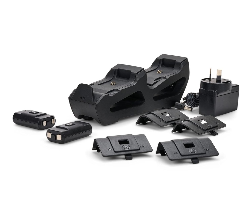 PowerA Estación de carga Duo para Xbox Series X|S - Negro, carga de controlador inalámbrico, carga, batería recargable, Xbox Series X|S, Xbox One