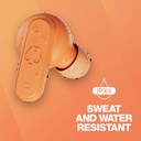 Skullcandy Dime Auriculares In-Ear Inalámbricos, 12 h de Autonomía, Micrófono, Compatibles con iPhone Android y Dispositivos Bluetooth,, Golden Orange