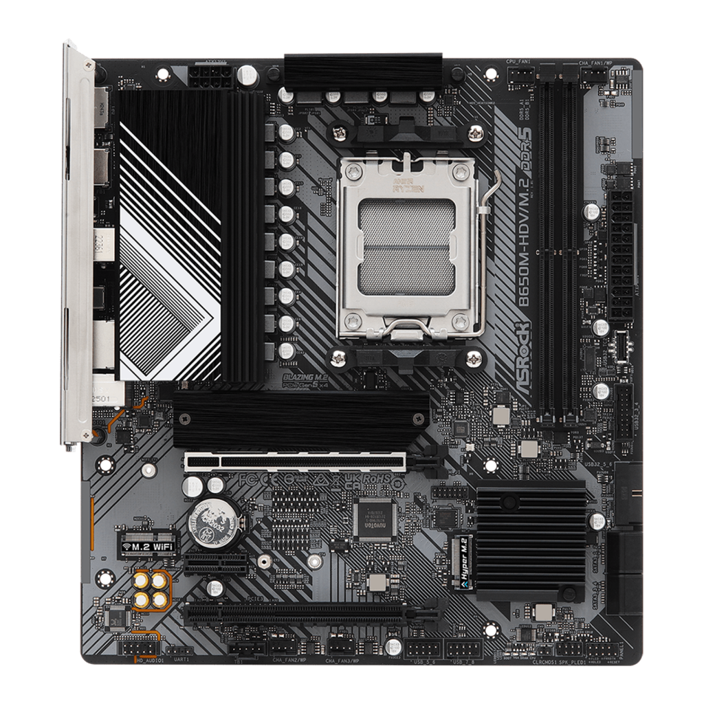 ASRock B650M-HDV/M.2 Tarjeta Madre AM5 DDR5 Micro ATX