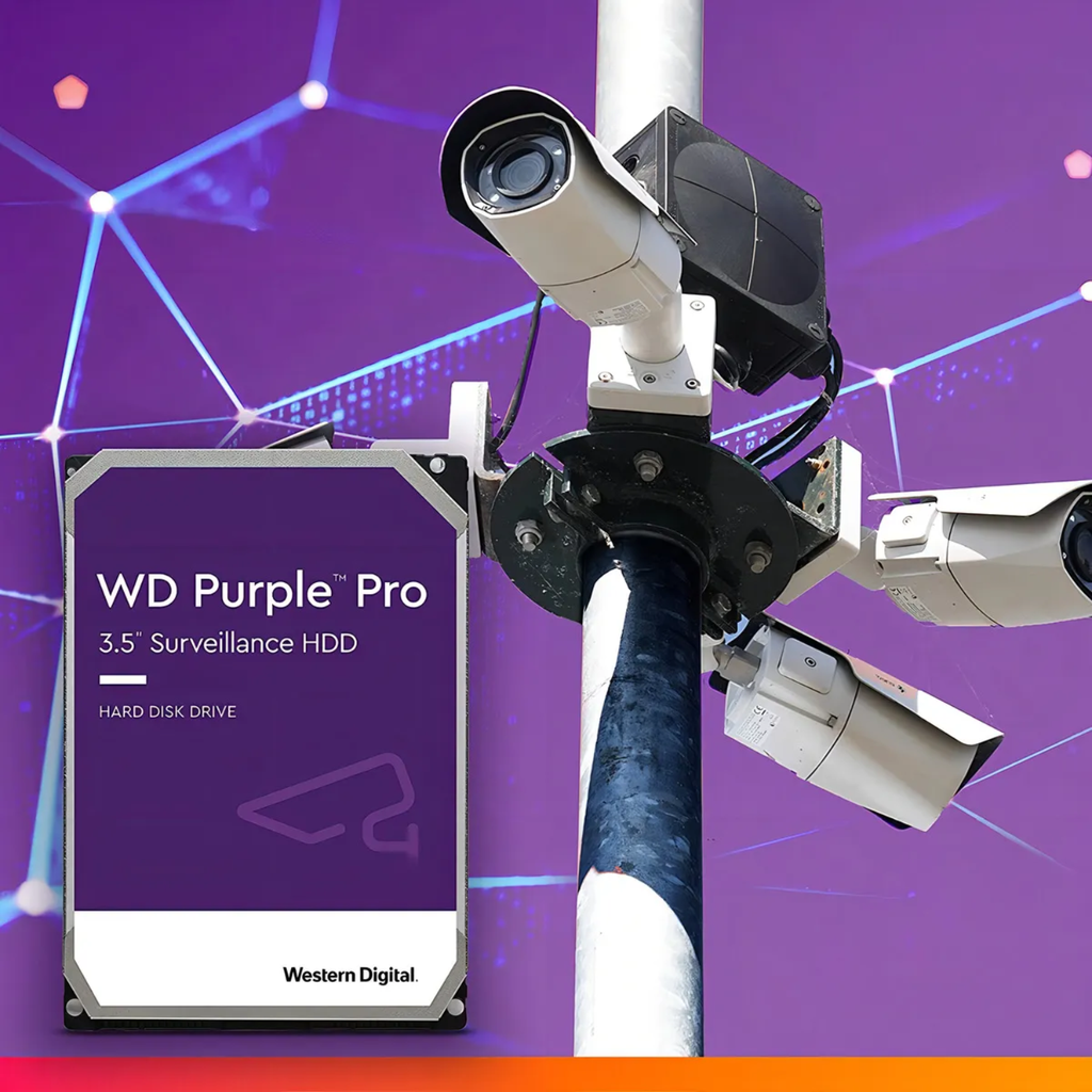 WD Purple 6TB WD64PURZ – Disco Duro 3.5" SATA III para Videovigilancia 24/7, Optimizado para DVR y NVR, AllFrame Technology