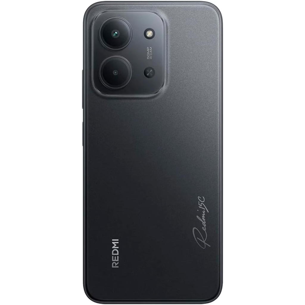 Redmi 15C Moonlight Black – Smartphone 6.74″ HD+, 4GB RAM, 128GB, Cámara 50MP, Batería de larga duración, Versión US