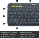 Logitech K380 Multi-Device – Teclado Bluetooth Compacto, Silencioso y Portátil, Compatible con Windows, macOS, iPadOS, Android, ChromeOS y Smart TV
