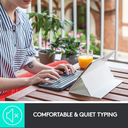 Logitech K380 Multi-Device – Teclado Bluetooth Compacto, Silencioso y Portátil, Compatible con Windows, macOS, iPadOS, Android, ChromeOS y Smart TV