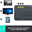 Logitech K380 Multi-Device – Teclado Bluetooth Compacto, Silencioso y Portátil, Compatible con Windows, macOS, iPadOS, Android, ChromeOS y Smart TV