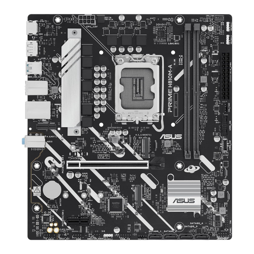 ASUS PRIME H810M-A-CSM Tarjeta Madre DDR5 Micro ATX Intel