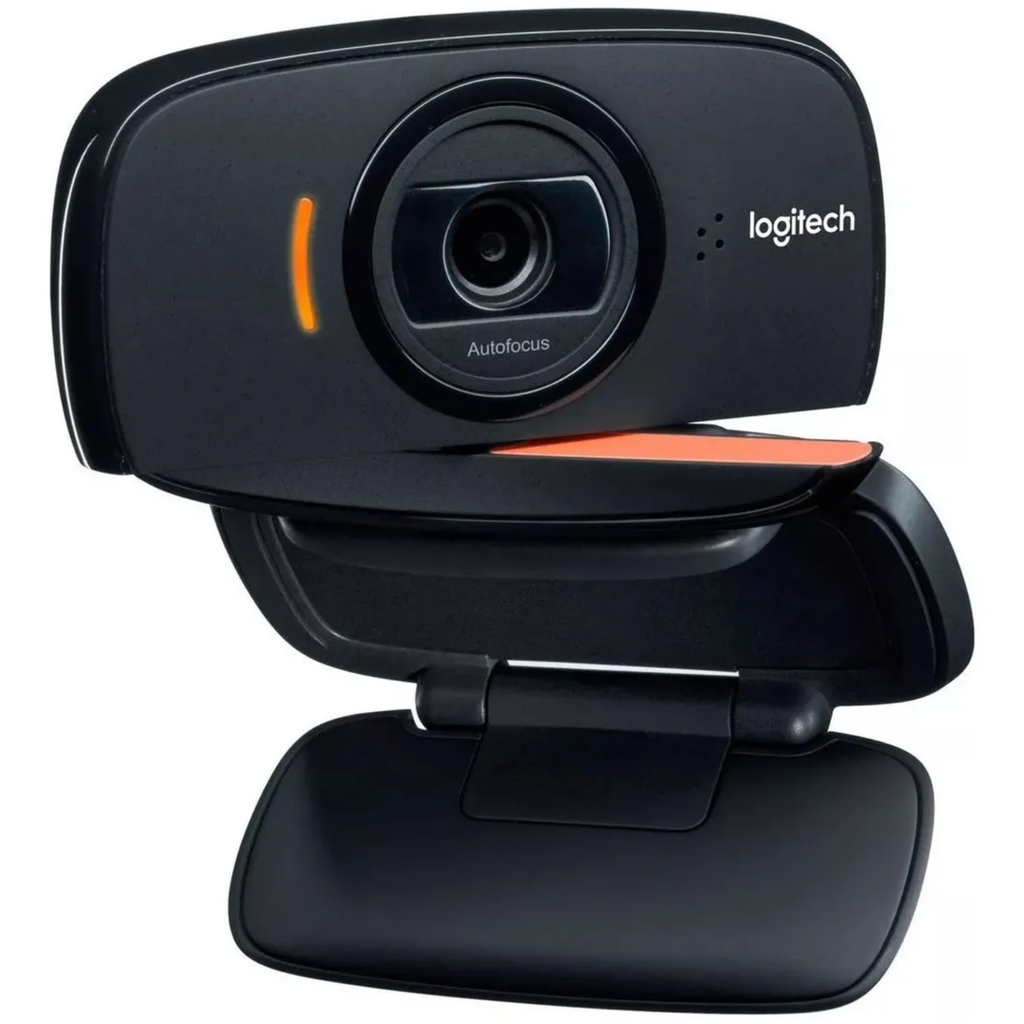 Logitech C525 HD Webcam – Cámara Web 720p, Autofocus, Micrófono Integrado, Video 30fps, Diseño Plegable, USB 2.0 (Black)