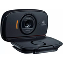 Logitech C525 HD Webcam – Cámara Web 720p, Autofocus, Micrófono Integrado, Video 30fps, Diseño Plegable, USB 2.0 (Black)