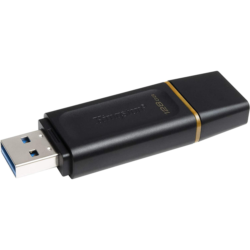 Kingston DataTraveler Exodia 128GB – USB 3.2 Gen 1, Memoria Flash de Alta Velocidad, Tapa Protectora y Diseño Portátil