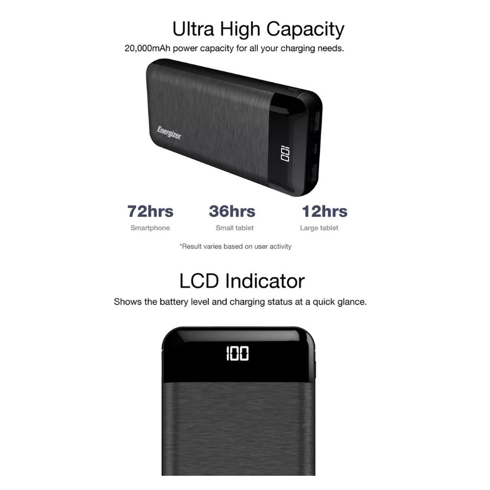 Powerbank Energizer UE20058 - Negro