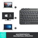 Logitech MX Keys Mini – Teclado Inalámbrico Compacto, Retroiluminado, Multi-Dispositivo, Bluetooth y Logi Bolt