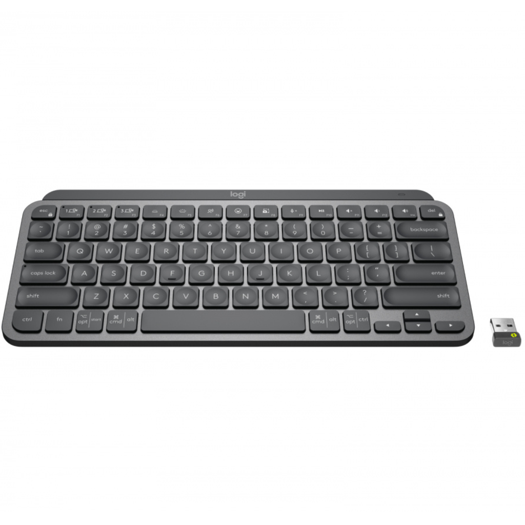 Logitech MX Keys Mini – Teclado Inalámbrico Compacto, Retroiluminado, Bluetooth Multi-Device, USB-C, Teclas Perfect Stroke