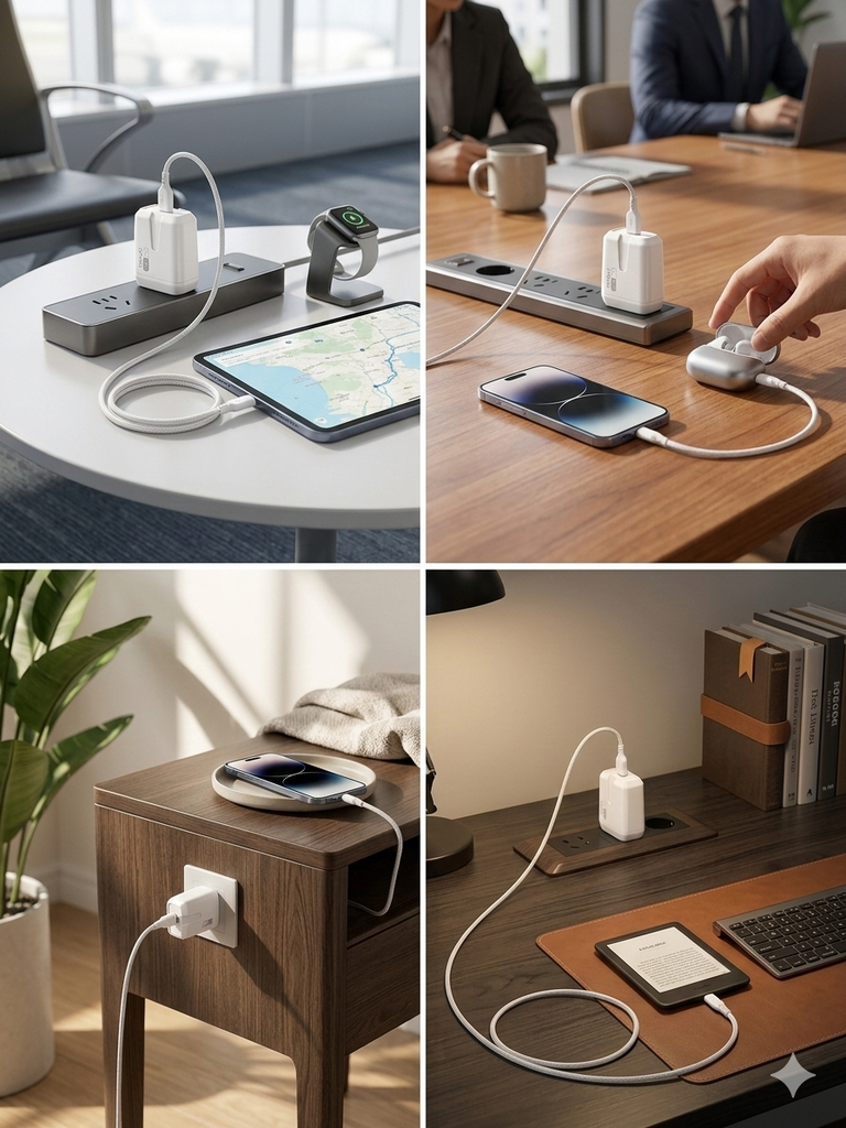 Cargador KPMU Cubo SMS-Q02 – Adaptador USB para Pared, Compacto y Portátil, Carga Estable para Teléfonos y Dispositivos USB