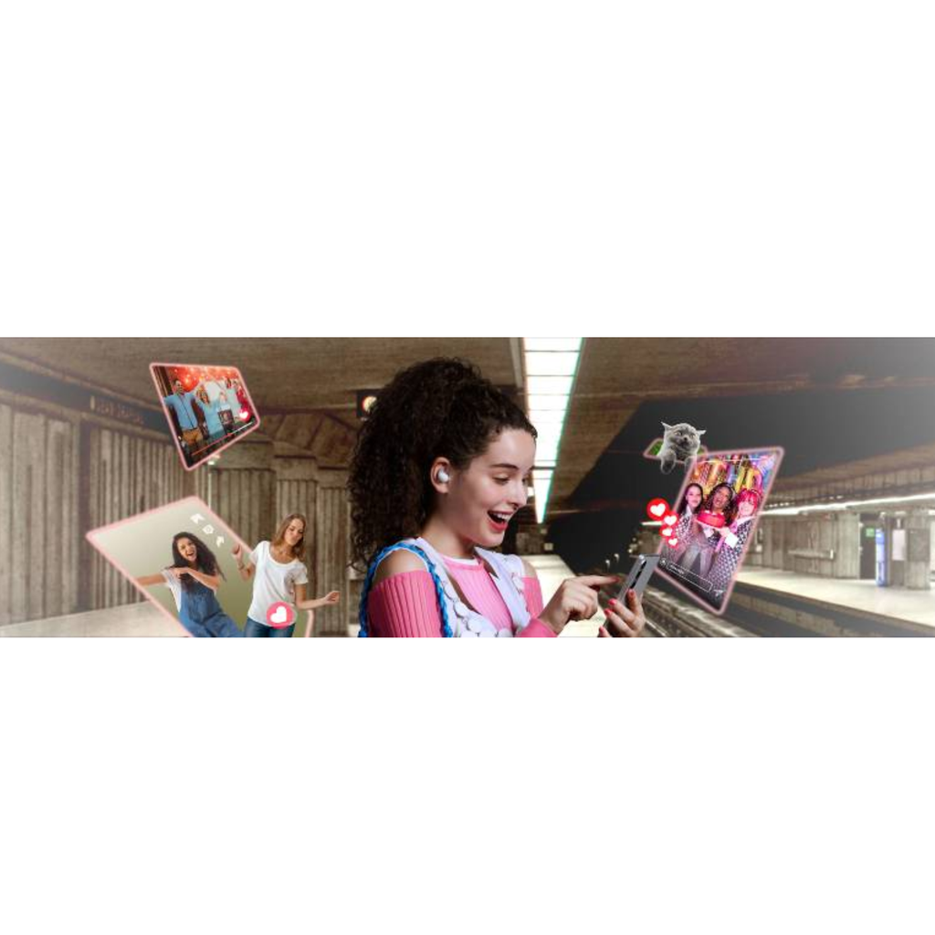 Sony LinkBuds Fit – Audífonos True Wireless con Cancelación de Ruido, Bluetooth, Compactos y Ergonómicos, Color White