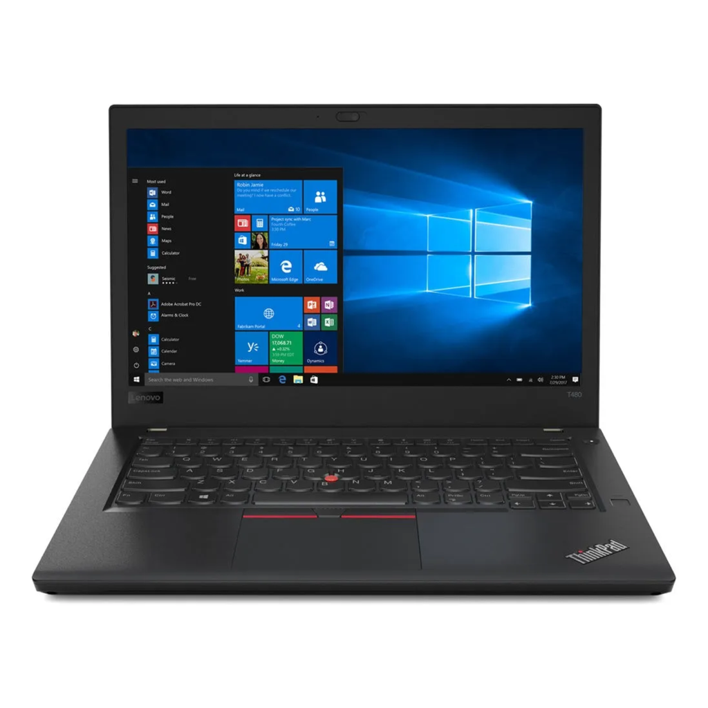 Lenovo ThinkPad T480 14″ FHD Refurbished Grade A – Intel Core i5-7300U, 8GB RAM, 256GB SSD NVMe, Windows 11 Pro, Laptop Empresarial Confiable