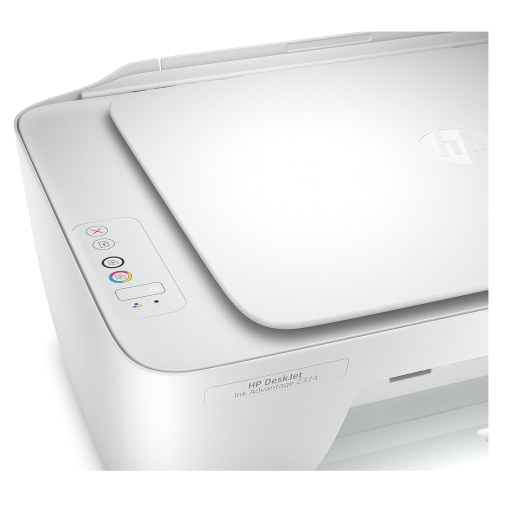 HP DeskJet Ink Advantage 2374 – Impresora Multifuncional Color, Copia, Escaneo, Conectividad USB, Compacta y Fácil de Usar
