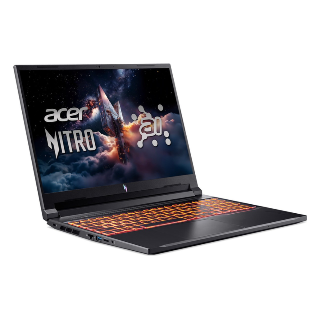 Acer NITRO V 16 ANV16-42-R309 GAMING AMD Ryzen™ 5 240 512GB SSD 16GB 16" (1920x1200) 180Hz WIN11 NVIDIA® RTX 5050 8192MB OBSIDIAN BLACK Backlit Keyboard
