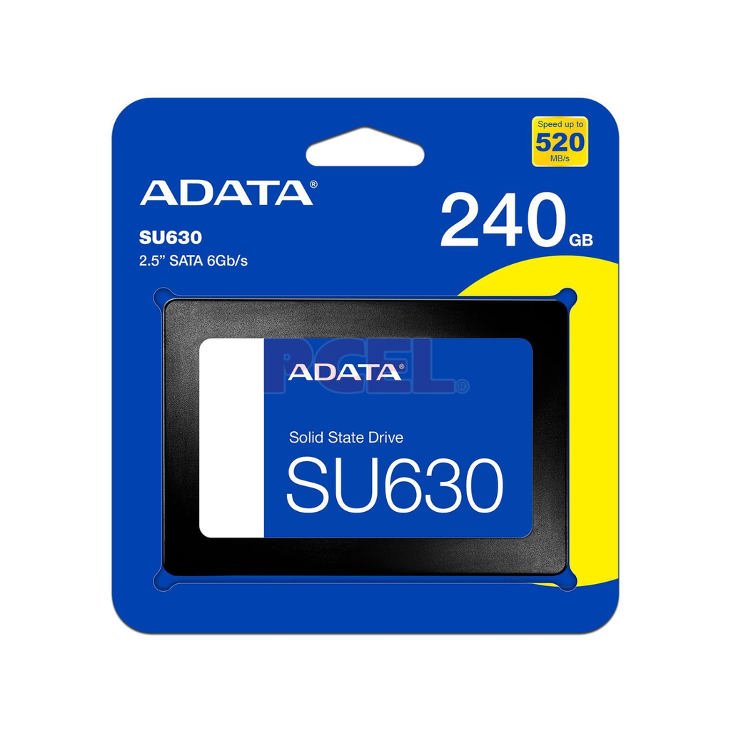 ADATA Ultimate SU630 240GB – SSD Interno 2.5" SATA III (SATA/600), 240GB, Negro, Alto Rendimiento para Laptop y PC
