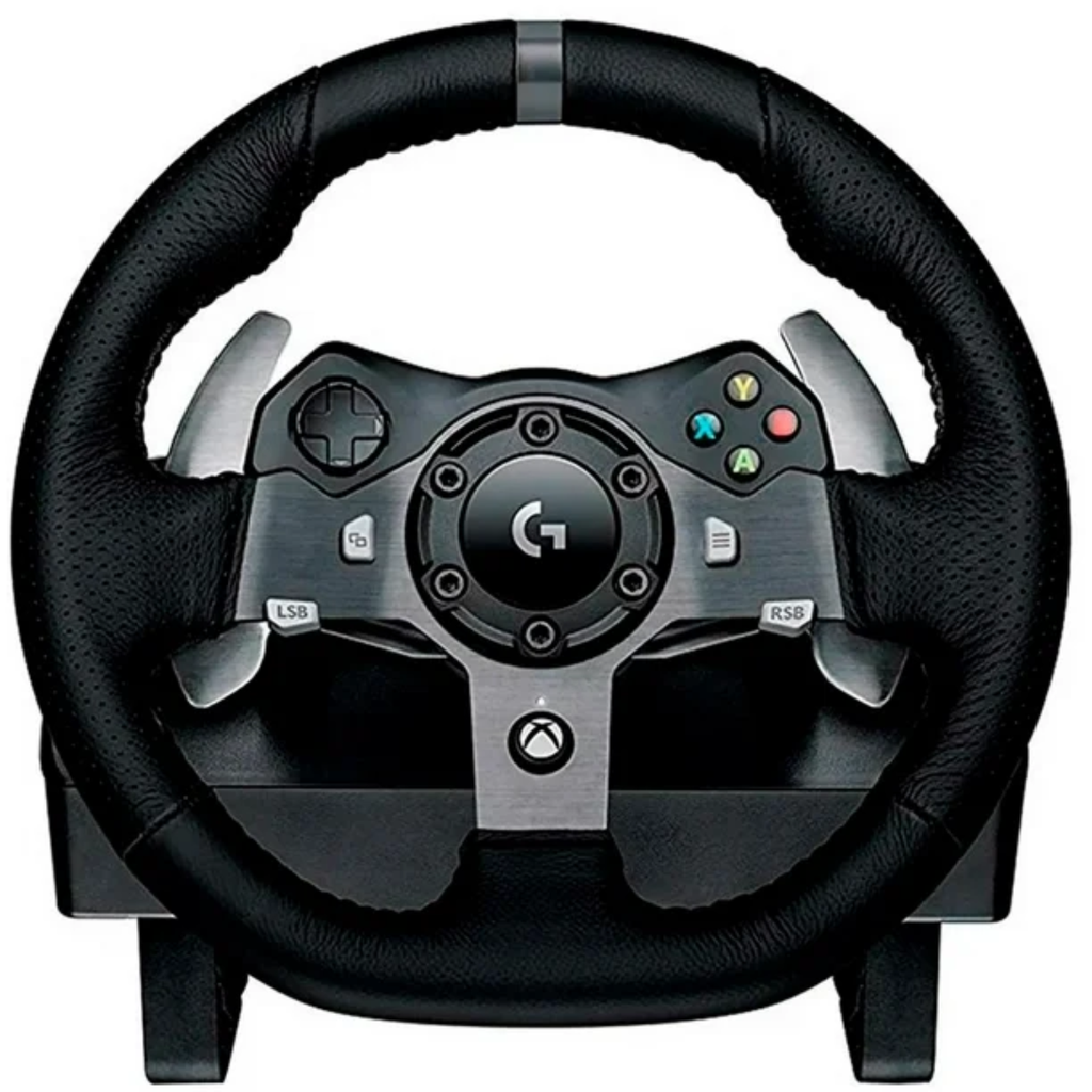 Logitech G920 Driving Force – Volante de Carreras para Xbox One, Xbox Series y PC, Force Feedback, Doble Motor, Pedales Incluidos (Nuevo)