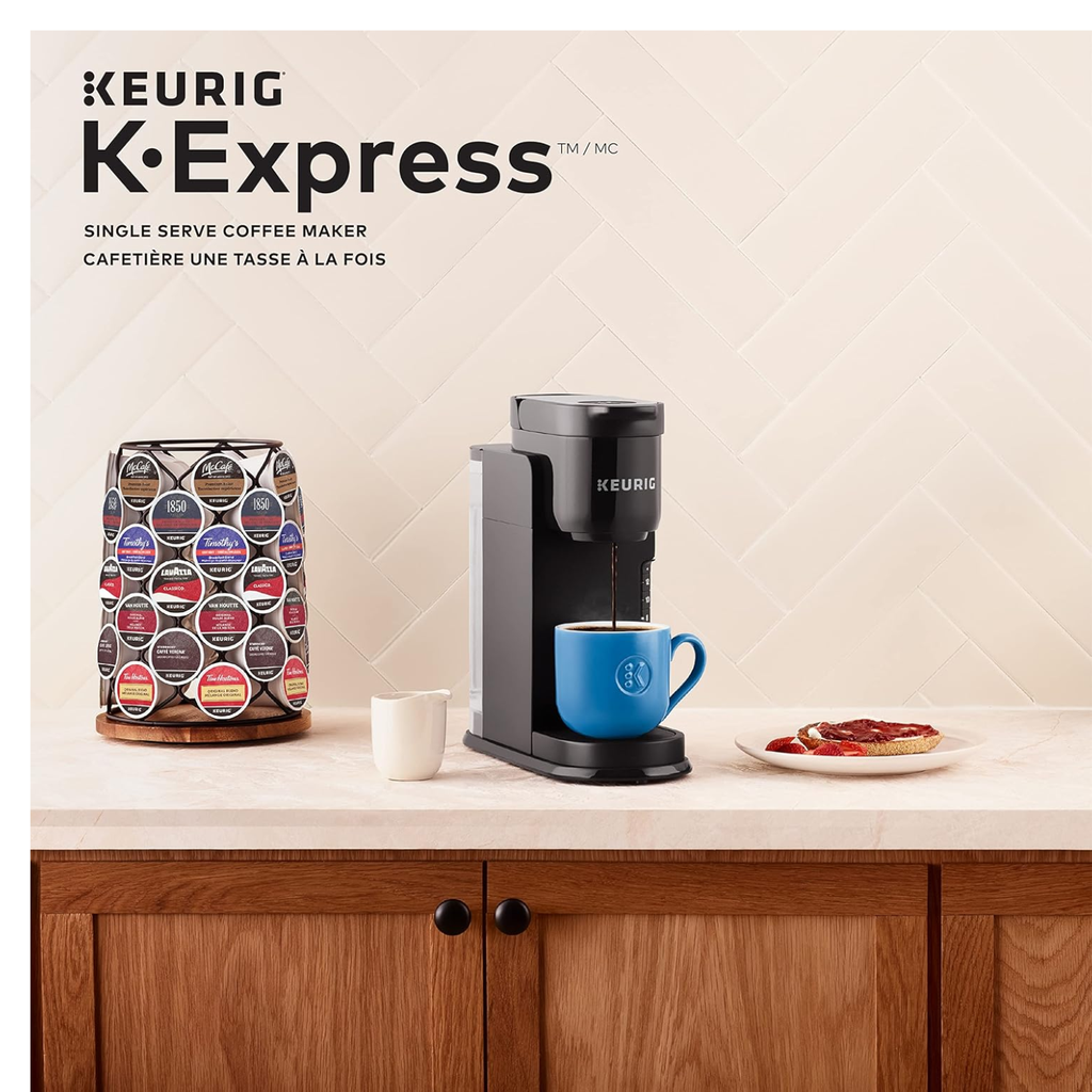 Keurig K-Express – Cafetera Single Serve K-Cup, Depósito Removible, Función Strong Brew, Color Black