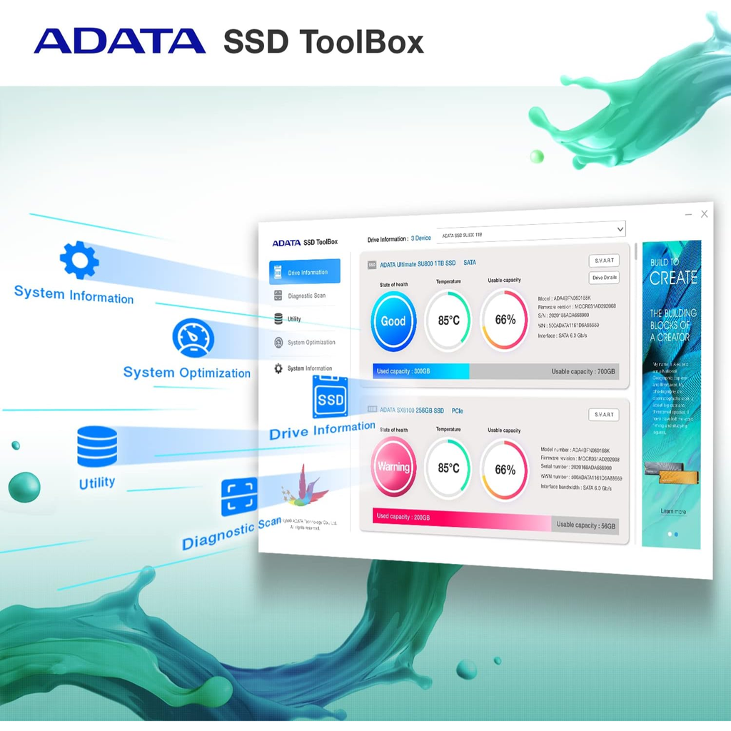 ADATA LEGEND 710 1TB – SSD NVMe PCIe 3.0 M.2 2280, 2400MB/s Lectura, 1800MB/s Escritura, Alto Rendimiento para Laptop y PC