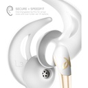 Jaybird Freedom 2 Audífonos Sport In-Ear Wireless Bluetooth con SpeedFit – Blanco/Dorado