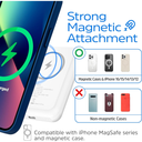 Energizer Magnetic Power Bank 5,000mAh – Carga Rápida 15W, USB-C, Compatible con MagSafe, Color White