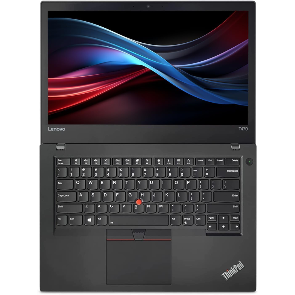 Lenovo ThinkPad T470 Refurbished Grade A – Laptop 14″ IPS Full HD, Intel Core i5-6200U, 8GB RAM, 256GB SSD, Teclado Retroiluminado Inglés/Español, Windows 11 Pro