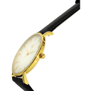 Reloj Wanderlust de Pulsera – Esfera Blanca con Correa Negra + 2 Correas de Regalo, Diseño Elegante y Versátil para Uso Diario