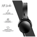 Skullcandy Riff Wireless – Audífonos On-Ear Bluetooth, Plegables, Micrófono Integrado, Color Black, Refurbished